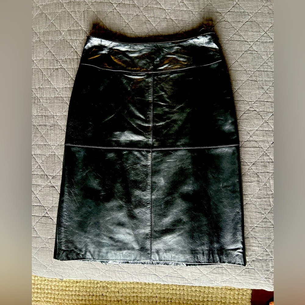Like New! Genuine Leather Skirt